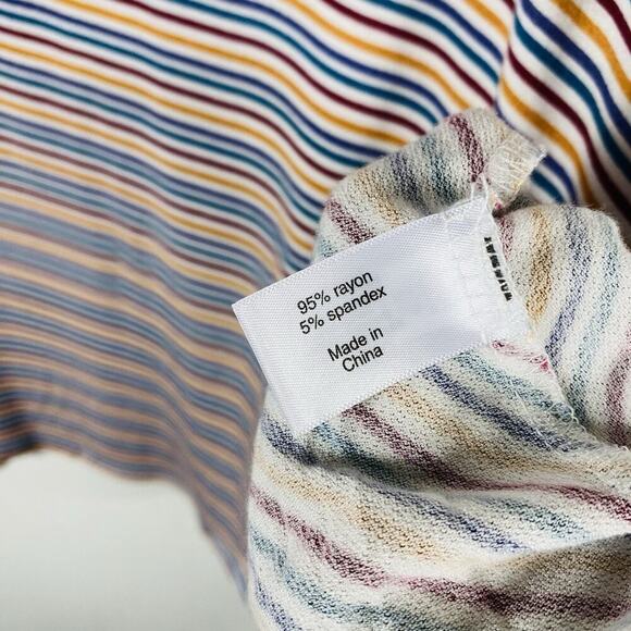 Lane Bryant Plus Size 14 16 Striped Perfect Sleeve Boatneck Max Swing Tunic Top - Picture 7 of 8